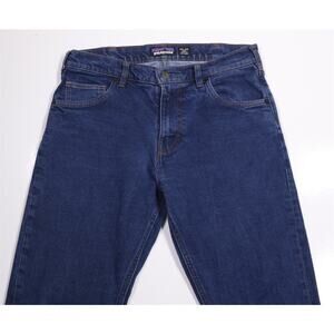 Patagonia Men's Straight Fit Medium Wash Jeans Regenerative Organic #21625 33x30